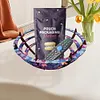 (US Local)Flower Diamond Painting Wooden Serving Tray Decorative Diamond Art Fruit Tray(D)