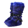 Women's Hot Trendy Y2K Style High Tube Lace-Up Furry Snow Boots