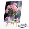 Pink Rose-Paint by Numbers Acrylic Painting 30*40CM