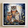 (US Local)Owl Mother Child-11CT Stamped Cross Stitch Kit(45x45cm)