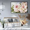 White Rose - 11CT Stamped Cross Stitch - 45*30cm - Flower