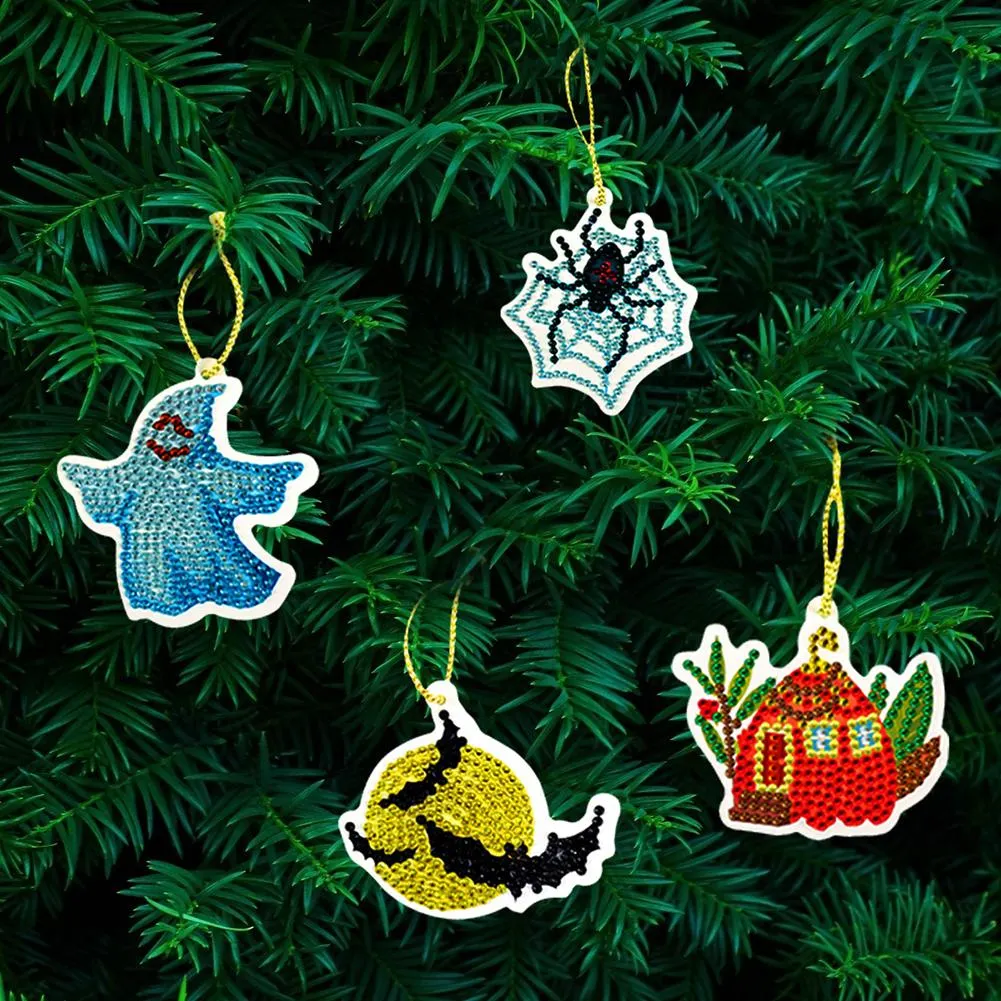 10pcs Halloween DIY Diamond Painting Pendant(Single Side)