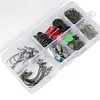 170pcs Fishing Accessories Kit Including Box Hooks Swivels Sinkers Gifts for Men