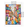 (US Local)Cat-11CT Stamped Cross Stitch Kit(40x55cm)