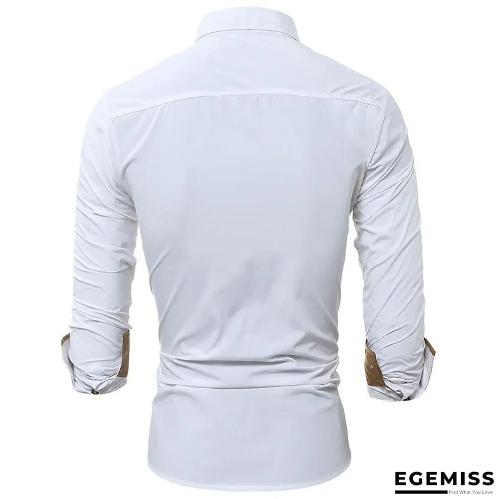 Fashion Plus Size Men's Casual Long Sleeve Shirt | EGEMISS