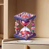 Acrylic Special Shape Flower Hourglass Table Top Diamond Painting Ornament Kits