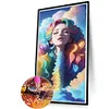 Women - Round AB Drills Diamond Painting(35*65cm)