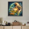 (US Local)Paint By Numbers Kit On Canvas DIY Oil Art Silhouette Lion Picture Decor40x40cm