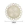 DIY Embroidered Hollow Thread Board Wooden Home Cross Stitch Tool (Tulip)