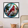 Cardinal Glass Painting-Paint by Numbers Acrylic Painting 40*40CM