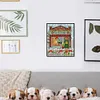 Landscape-14CT Counted Cross Stitch Kit(15*17cm)