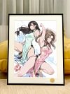 Cheongsam Version Tifa Lockhart & Aerith Gainsborough Decorative Painting - (FF7) Final Fantasy VII - Xingkong Studio
