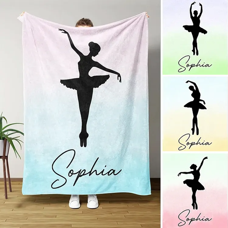 Dance Blanket, Personalized Blankets And Throws, Dance Gifts | BKKid642