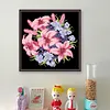 Lily Cluster - 9CT Full Beaded Cross Stitch Kit(28x28cm)
