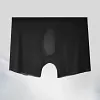 Seamless Ultra-thin Ice Silk Boxer Briefs Men's Transparent Sexy U-convex Boxer Briefs