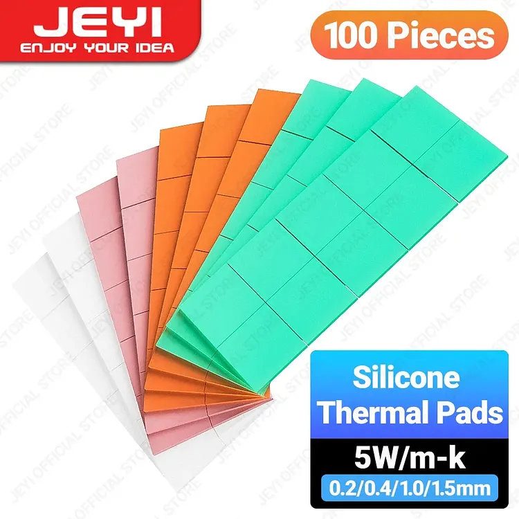 Pad Thermique 15 x 15 x 1.0 mm - Pad Silicone - Conductivité Thermique Pad Thermique 15 x 15 x 1.0 mm - Pad Silicone - Conductivité Thermique