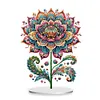 (US Local)5D DIY Special Shape Diamond Painting Desk Ornament Gorgeous Flower Decor Kit