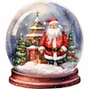 5D DIY Full Round Drill Diamond Painting Santa Claus Crystal Ball Home Decor
