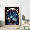 Moon Tree Of Life-11CT Stamped Cross Stitch 40*50cm/15.75*19.69in