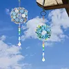 2Pcs Diamond Painted Garland Crystal Aurora Light Hanging Pendant 