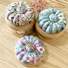 Pumpkin Shaped Magnetic Needle Pin Cushion Holder DIY Craft Random Pattern