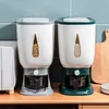 Rice Dispenser 22 Lbs Rice Storage Container Sealed Moisture Proof Cereal Dry Food Storage Container with Measuring Cup for Kitchen Pantry Organization
