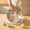 316 Stainless Steel Frying Pan With Lid Household Uncoated Cookware Non-Stick Even-Heating Flat Bottomed Skillet Suitable for Fried Egg Steak