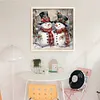 (Stamped/Counted) Christmas Snowman-11CT Cross Stitch 45*45cm