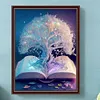 Arbre R&ecirc;veur Et Tranquille-Compl&egrave;te Rond Diamant Peinture-40X50CM