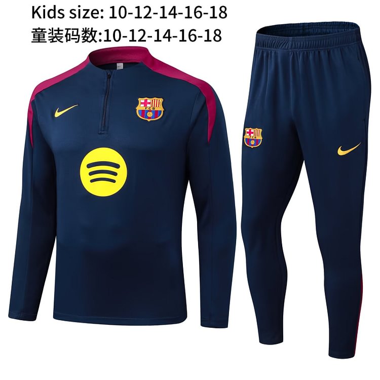 2025-26 Barcelona Royal Blue Suit - Children's Version
