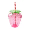 3/6pcs Drinking Cup 500ml Pineapple/Strawberry Shape Creative Beach Party Favors