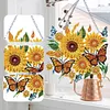 (US Local)DIY Acrylic Special Shaped Diamond Painting Flower Ornament Hanging Kit