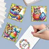 6Pcs Easter Cats - 5D DIY Craft Greeting Card