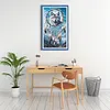 (US Local)Wolf -11CT Stamped Cross Stitch Kit(40x70cm)