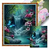 Butterfly Waterfall - 11CT/14CT Stamped Cross Stitch 40*50cm/15.75*19.69in