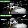 2Pcs/Pair Motorcycle Mirrors Universal 10mm 8mm Wind Wing Side Rearview Mirrors