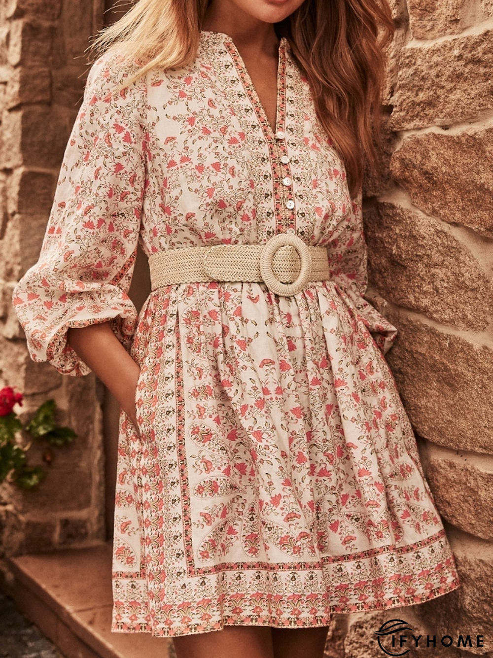 Crew Neck Loose Dress | IFYHOME