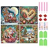 (US Local)4pack Xmas-Special Shaped Diamond Painting Kit(30x30cm)