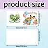 6pcs Diamond Painting Happy Birthdays Cake Greeting Card with Envelope for Family Friends Holiday Gift Congratulations
