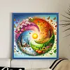 Four Seasons Scenery-11CT Stamped Cross Stitch Bead Embroidery 46*46cm