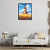 Diamond Painting -DIY Round Drill Mountain Windmill(40x50cm)