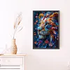 Diamond Painting -DIY Round Drill Flower Lion(40x60cm)