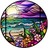 (Multi-Style)Flower Animal Glass Painting-Paint by Numbers Acrylic Painting 40*40CM