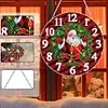 (US Local) DIY Xmas Diamond Painting Ornament with Clock Function Creative Craft