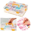 (US Local)2/4 Layers Craft Storage Containers Storage Box Art Craft Supply Bead Organizers Craft Tool