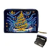 (US Local)DIY Diamond Art Diamond Dot Card Pack 5D Diamond Painting Pouch (Christmas Tree)