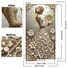 Diamond Painting-DIY Crystal Rhinestone Pearl and Gold Queen(40x70cm)