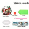 Acrylic Christmas Santa Snowman Cardinal Diamond Painting Desktop Decors Kit