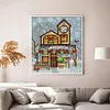 (4pcs) Christmas Cabin - 14CT Stamped Cross Stitch 15*17cm/5.91*6.69in(Bundle Sale)