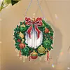 Diamond Painting Christmas Wreath Pendant